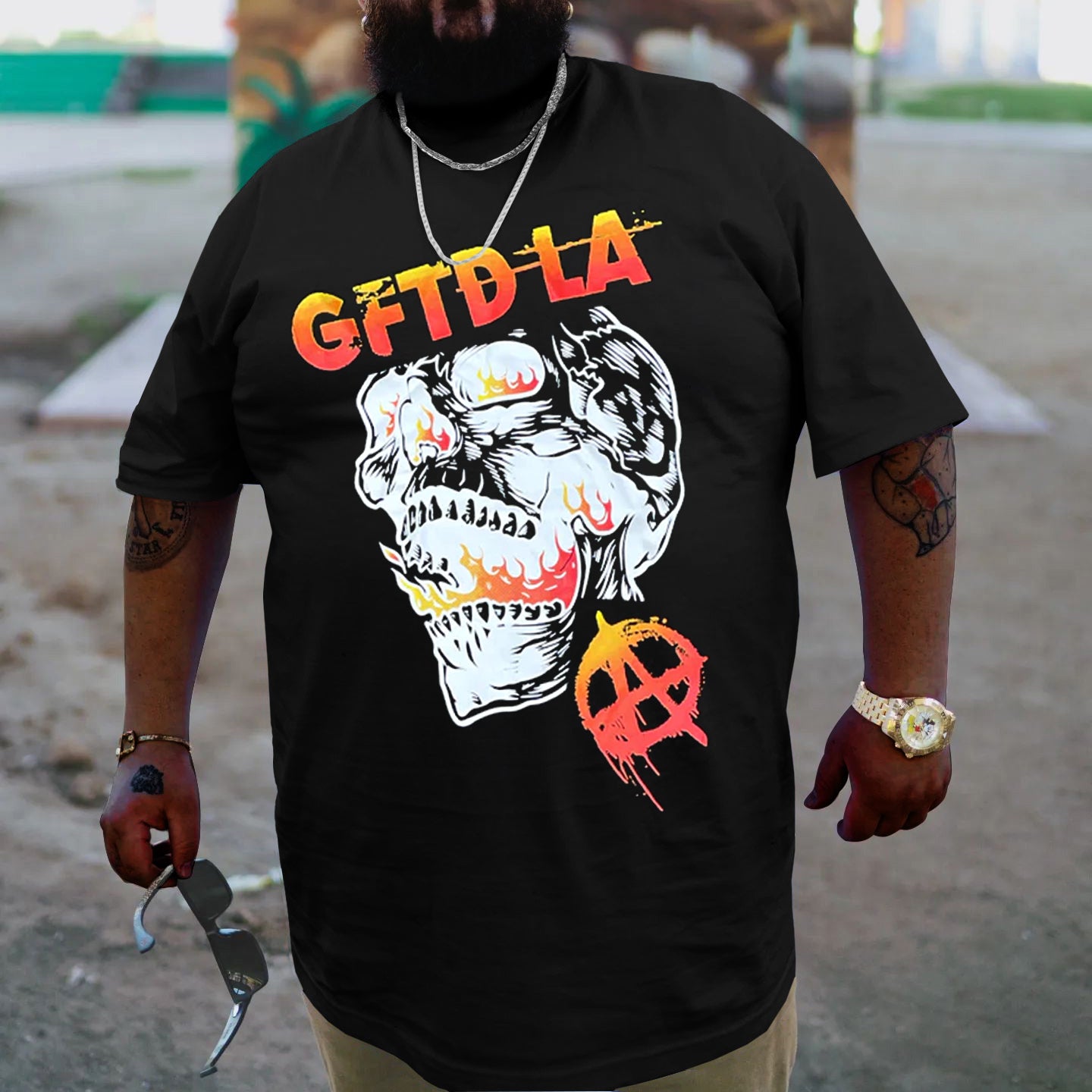 Plus Size Black Cftdla T-Shirt